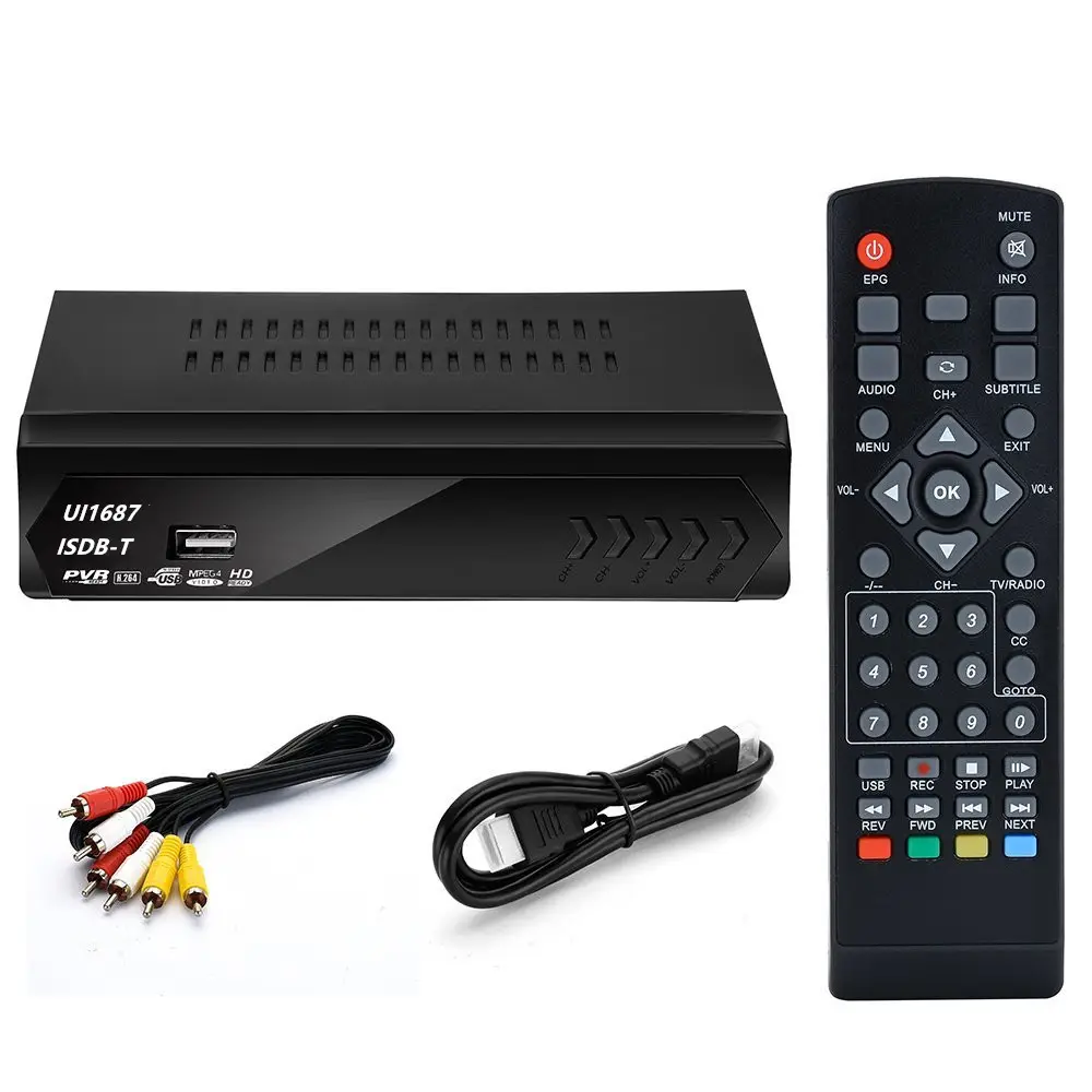 सेट टॉप बॉक्स Uuvision OEM अनुकूलित अंगोला डिजिटल टीवी डिकोडर isdb-t-टी hd isdbt पूर्ण seg DVB आर. वी. बॉक्स ISDBT रिसीवर