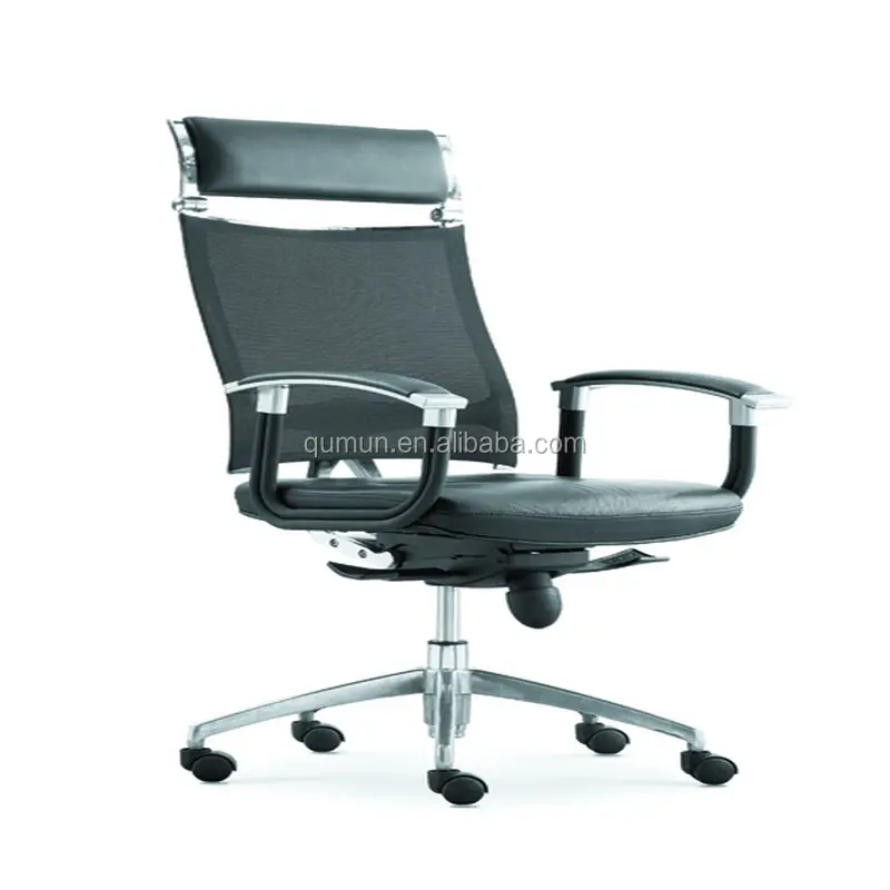 Chaise de bureau de conférence tournante en cuir à dossier haut Prix pour le bureau à domicile/utilisation de réunion