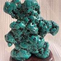 Pierres naturelles, turquoises bleues polies, grande taille, en cristal, pour la décoration de la maison