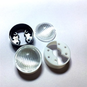 Superficie de rayas <span class=keywords><strong>23mm</strong></span> Pmma 1W 3W 5W Led lente asférica 60 grados - Product Image 5