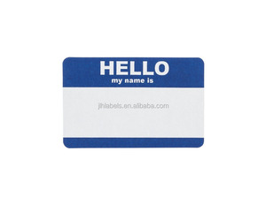 Auto etiquetas adhesivas nombre Mi nombre <span class=keywords><strong>es</strong></span> etiqueta engomada 3.5 "x 2.25" por etiqueta 2 etiquetas por hoja - Product Image 1