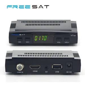 미니 Freesat V7 HD 위성 수신기 DVB-S2 셋톱 박스 지원 USB 와이파이 Cccam Biss 키 Powervu
