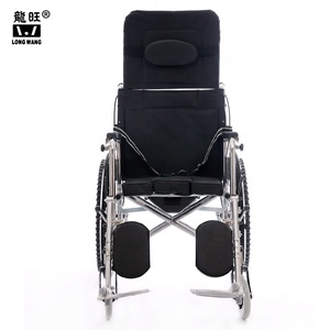 Comodo Sedile Imbottito Manuale Commode compatto Reclinabile Sedia A Rotelle Per Disabili sedia a rotelle paziente ospedale comode prezzo - Product Image 2
