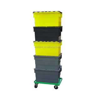 헤비 듀티 50kgs 이동 저장 플라스틱 80L 컨테이너 상자 상자 빈 - Product Image 5