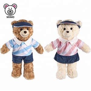 Oso de peluche de felpa para novio y novia, muñeco de felpa de estilo Kawaii, para regalo de boda - Product Image 5