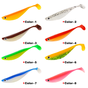 Hunthouse — appât souple avec queue en T pour la pêche, leurre nageur pour attraper des poissons, phosphorescent dans la nuit, <span class=keywords><strong>6</strong></span> pouces, 15cm, 12g - Product Image 4
