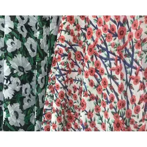 ผ้าชีฟองพิมพ์ลาย100% ทนทาน58 "ผ้าชีฟองโลหะโพลีเอสเตอร์สำหรับเครื่องแต่งกายและเสื้อผ้า - Product Image 1