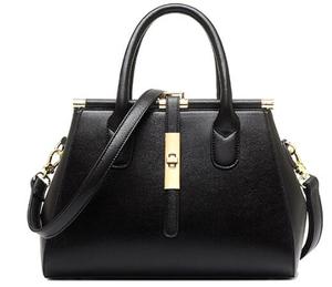 En gros véritable sacs à main dame de bureau en cuir <span class=keywords><strong>noir</strong></span> sacs à main - Product Image 2