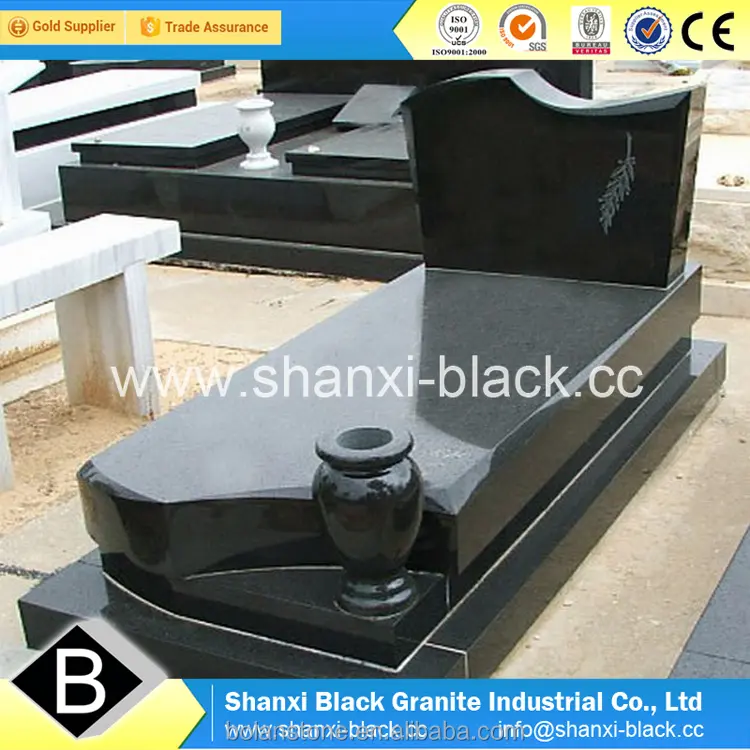 Shanxi siyah anıtlar mutlak siyah granit anıtlar granit fabrika üretici mezar taşı anıt mezar taşı İsrail
