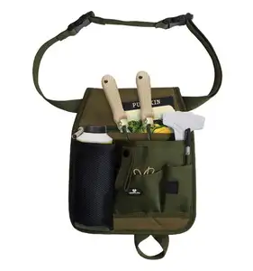 Ferramenta de cintura floral de jardinagem, cinto unissex prático com bolsa suporte