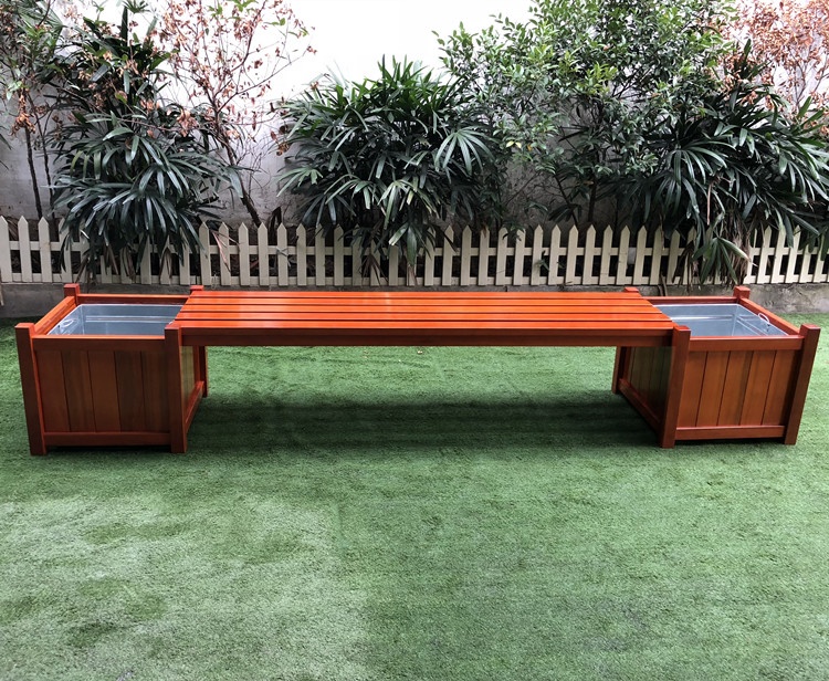プランター付き屋外木製公園ベンチ木製プランターベンチ| Alibaba.com