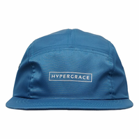 Vente en gros conception personnalisée impression logo mode profil bas 100 Nylon blanc plaine 5 panneau casquette chapeau