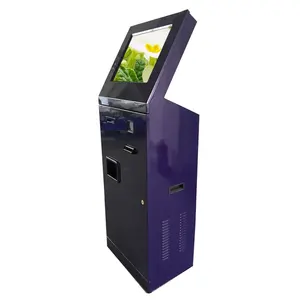 19-Zoll-Kaltroller-Stealth-Computer-Kiosk für Einkaufszentrum mit Thermodrucker Rechnungseingangsscanner Münzhopper für Zahlungskioske