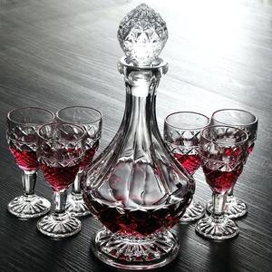 7-Piece Everest Whiskey <strong>Decanter</strong> Set Scotch <strong>Decanter</strong> with Stopper Elegant Dishwasher Safe Glass Set - Product Image 2