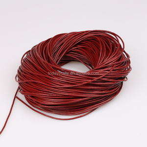 1.5mm Leather Cord Spool Red Brown Leather Lace Natural Dye Leather Cord from Leathercord USA Wrap Bracelet