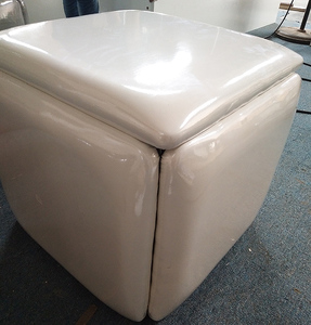Hot Selling Lightweight Save Space Metal Folding Chair Cube <strong>Step</strong> <strong>Stool</strong> - Product Image 5