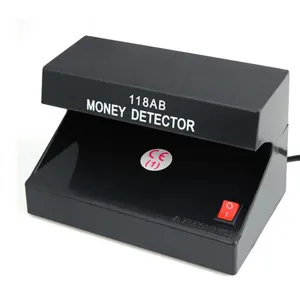 Black Portable Multi function UV Currency Detector Money Checker with Magnifier