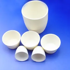 Industrialheat resistente 95% 99% di allumina di ceramica crogiolo di fusione di ceramica pentola