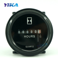 Minuteur numérique mécanique YIKA SH-1, compteur d'heures électronique à quartz, DC12-36V, noir, usage industriel