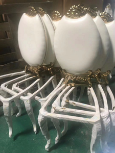 Hiện đại Có Độ Bóng Cao Tỏa Sáng Gương Thủy Tinh hoặc Bằng Đá Cẩm Thạch Trên Bàn Ăn và Ghế cho Đám Cưới indonesia Phong Cách - Product Image 6