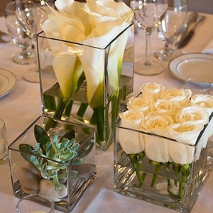 Popular Glass <strong>Vases</strong> Candle Holder Wedding Centerpieces,clear Glass <strong>Vase</strong> for Flower Arrangement,<strong>square</strong> clear Glass <strong>Vases</strong> - Product Image 6
