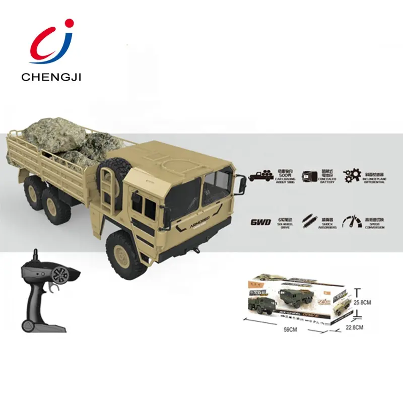 1 16 scale simulation model off-road army military vehicles toy rc 6x6 truck