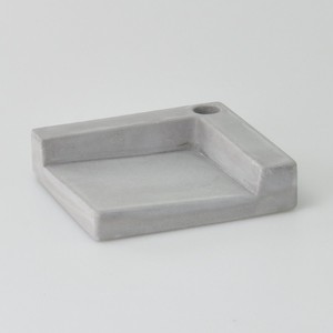 Best Choice Conteneur de trombones gris carré en béton pour outils 8x8x2 H cm - Product Image 2