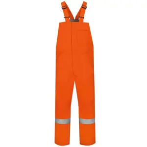 men's working wear one piece reflective overalls work bib overalls for men