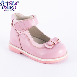 Hermosos Zapatos Ortopédicos de Cuero para Niñas para Primavera, Verano y Otoño en Rosa y Blanco por Princepard - Product Image 1