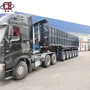 Dump Trailer Manufacturer 6 Axles Tipper Tipping Trailer Dump Box Semi Trailer