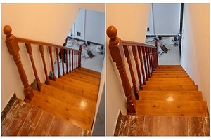 Escalera Recta <span class=keywords><strong>de</strong></span> Esquina Prefabricada <span class=keywords><strong>de</strong></span> <span class=keywords><strong>Madera</strong></span> Sólida, Diseño Moderno, <span class=keywords><strong>Escaleras</strong></span> en Venta - Product Image 5