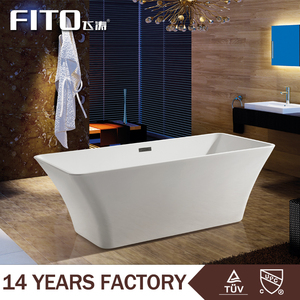 Moda blanco barato hidromasaje bañera <span class=keywords><strong>de</strong></span> hierro fundido con patas con asiento - Product Image 1