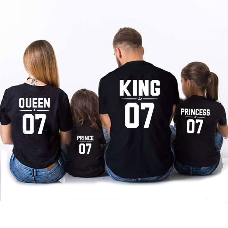 Promotion gift father and son logo tshirt family matching clothes