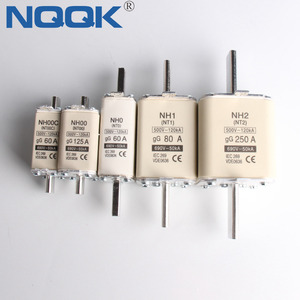 RT16-1 NH1 <span class=keywords><strong>NH2</strong></span> 100A 160A 250A 660V 690V HRC การเชื่อมโยงฟิวส์เซรามิกแรงดันต่ำ - Product Image 5