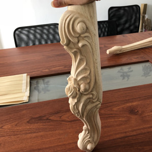 Gambe per divano in legno massello piedini per <span class=keywords><strong>mobili</strong></span> antiche gambe intagliate - Product Image 1
