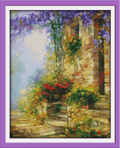 La NKF flor camino colgante <span class=keywords><strong>de</strong></span> pared <span class=keywords><strong>Cruz</strong></span> puntada F424 - Product Image 2
