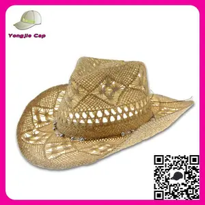 fabbrica professionale rotolo promozionali up cappelli da cowboy cappello di paglia fatte spagna fornitori