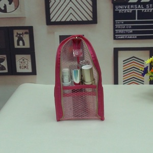 Porte-pinceaux de maquillage de voyage en PVC, organisateur à motif en filet - Product Image 4
