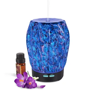 Shenzhen Factory wholesale Electric Glass Fragrance Aromatherapy Essential Oil DIffuser With LED Lamp