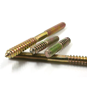 Vis à bois M6 M8, goujons métalliques pour bois, <span class=keywords><strong>double</strong></span> extrémité, fixation de meubles, vis autotaraudeuses, goujons filetés pour bois - Product Image 5