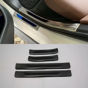 รถอุปกรณ์เสริมด้านนอกประตู Sill Scuff แผ่นเกณฑ์แผ่นสติกเกอร์แผงสำหรับ BMW X5 2019 รถจัดแต่งทรงผม