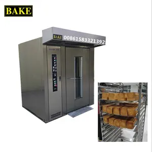 Bake Commercial Baking Equipment 32 Trays Rotary Rack Oven For Bakery