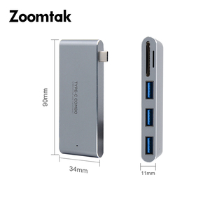 Nouvelles Idées de Produits 2018 <span class=keywords><strong>USB3</strong></span>.<span class=keywords><strong>0</strong></span> Type C Hub Pour Chromebook - Product Image 2
