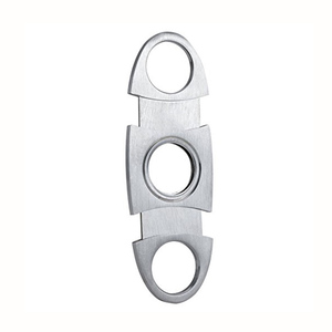 Offre Spéciale <span class=keywords><strong>en</strong></span> <span class=keywords><strong>ligne</strong></span> Nouveau produit Coupe-cigare à double lame <span class=keywords><strong>en</strong></span> acier inoxydable avec manche <span class=keywords><strong>en</strong></span> métal argenté Vente <span class=keywords><strong>en</strong></span> gros - Product Image 4