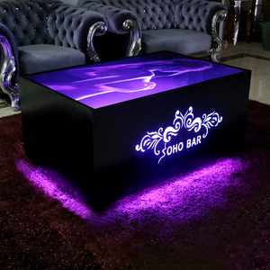 Commercial Wedding <strong>square</strong> Led Metal Cocktail Cast Iron <strong>bar</strong> <strong>Tables</strong> - Product Image 1