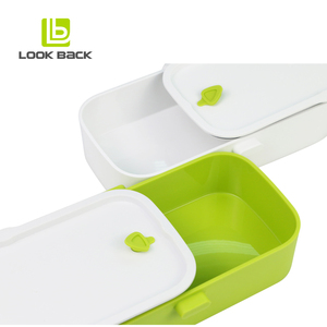 Bán Buôn Lò Vi Sóng Nhật Bản Cao Cấp Tùy Chỉnh 2 Lớp Lớn Trẻ Em Trẻ Em <span class=keywords><strong>PP</strong></span> Nhựa Bento Hộp Ăn Trưa Cho Người Lớn Với Dao Kéo - Product Image 4