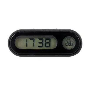 迷你汽车汽车数字时钟自动手表汽车温度计湿度计装饰装饰钟在汽车汽车造型