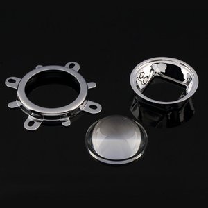 720 verres optiques de 44mm, lentille LED 60 degrés + collimateur réflecteur 50mm + support fixe
