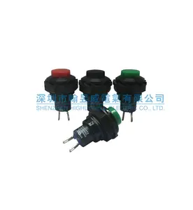 Chave de pressão momentânea R13-502A 1N1NC combinação de corrente máxima de 250VAC de Taiwan SCI 12mm Certificação UL CSA