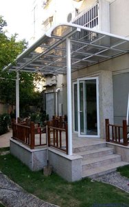 Bạt Phủ Sân Thượng Với Mái Nhà Polycarbonate Mái Hiên Mái Hiên Bảo Vệ 100% UV - Product Image 4